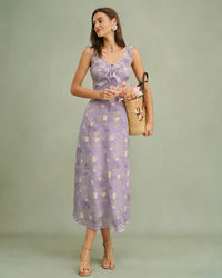 Women's Woven Polyester Maxi Dress Dresses - RIHOAS
