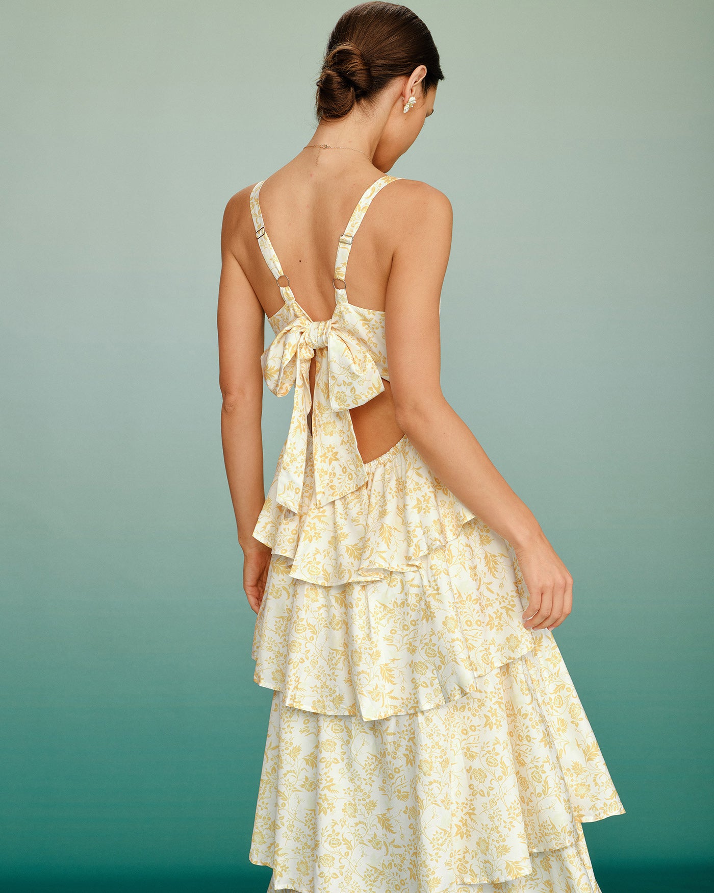 green emerald velvet dress Meet Cute Dress, in Pale Yellow Taffeta, Size: XL | Show Me Your Mumu main image 1