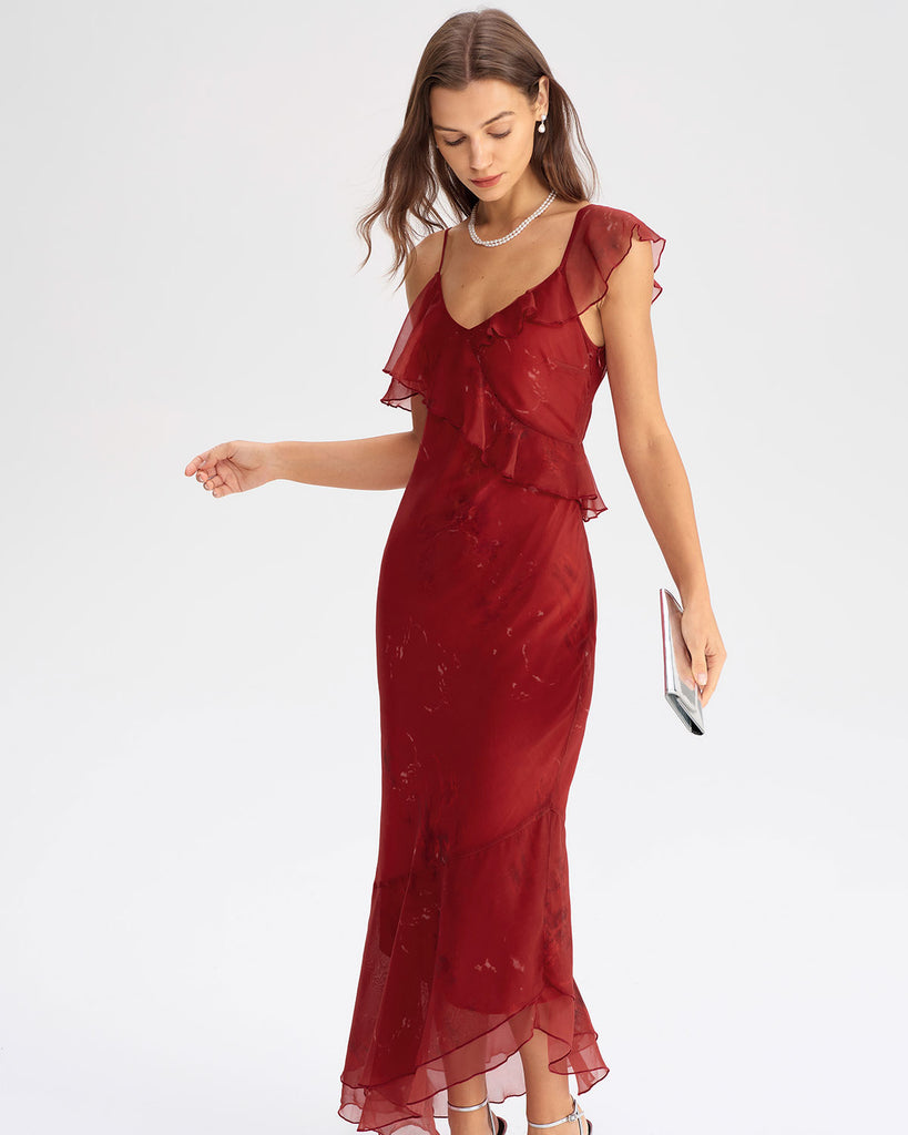 Women's Woven Polyester Maxi Dress Dresses - RIHOAS