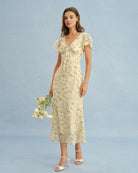 Women's Woven Polyester Maxi Dress - RIHOAS