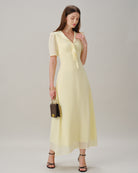Women's  Woven Polyester Maxi  Dress Dresses - RIHOAS