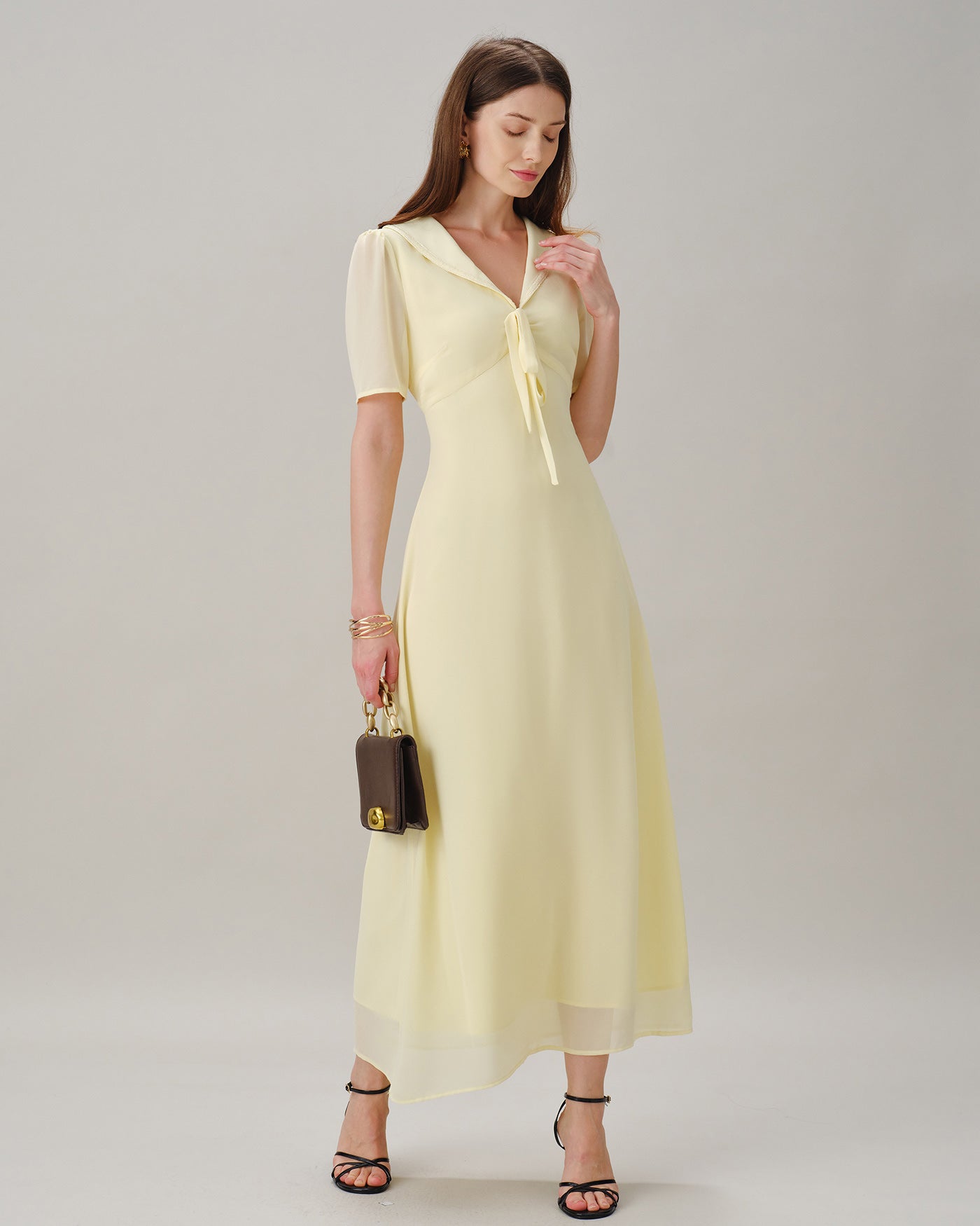 Women's  Woven Polyester Maxi  Dress Dresses - RIHOAS
