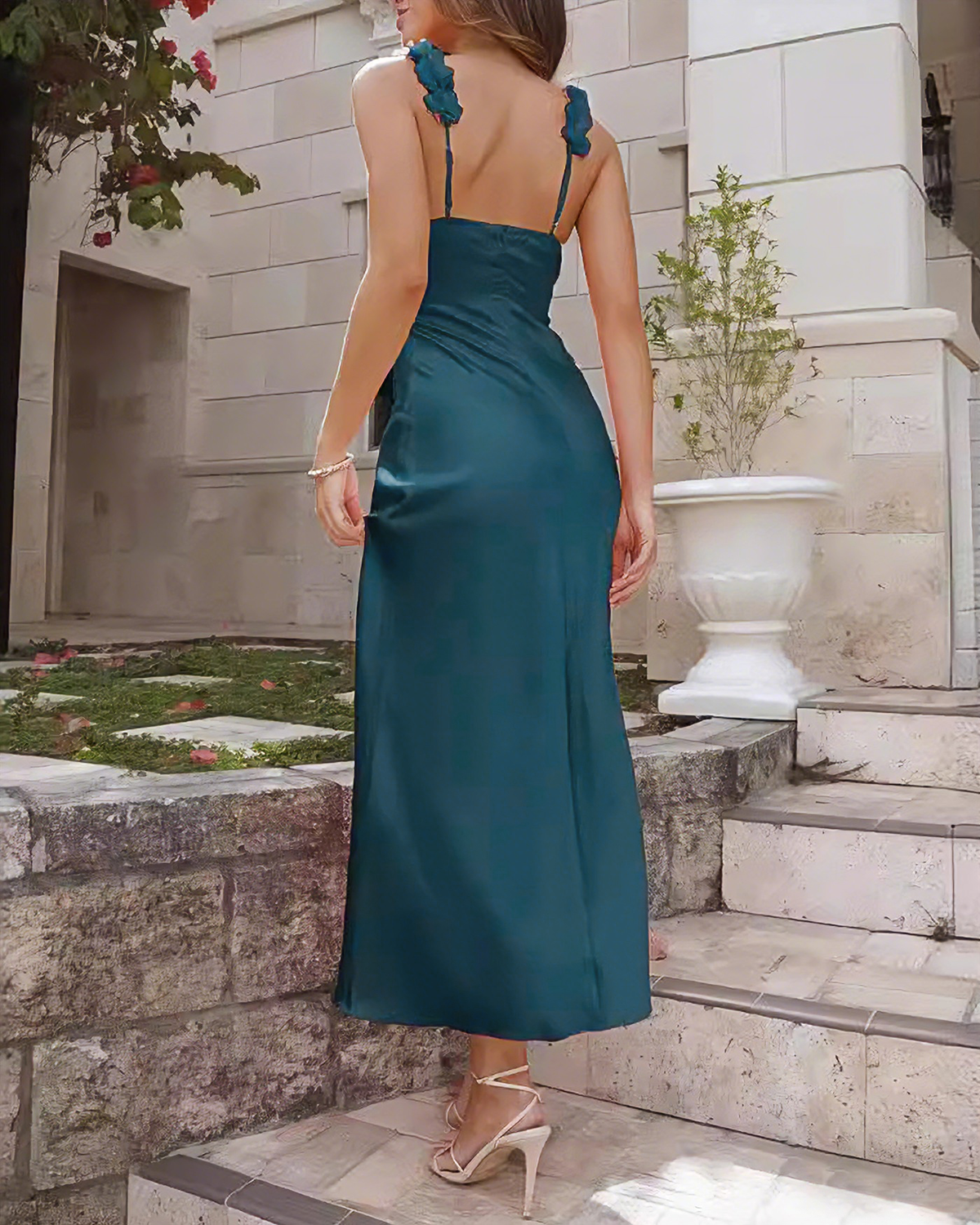 Women's Woven Polyester Maxi Dress Dresses - RIHOAS