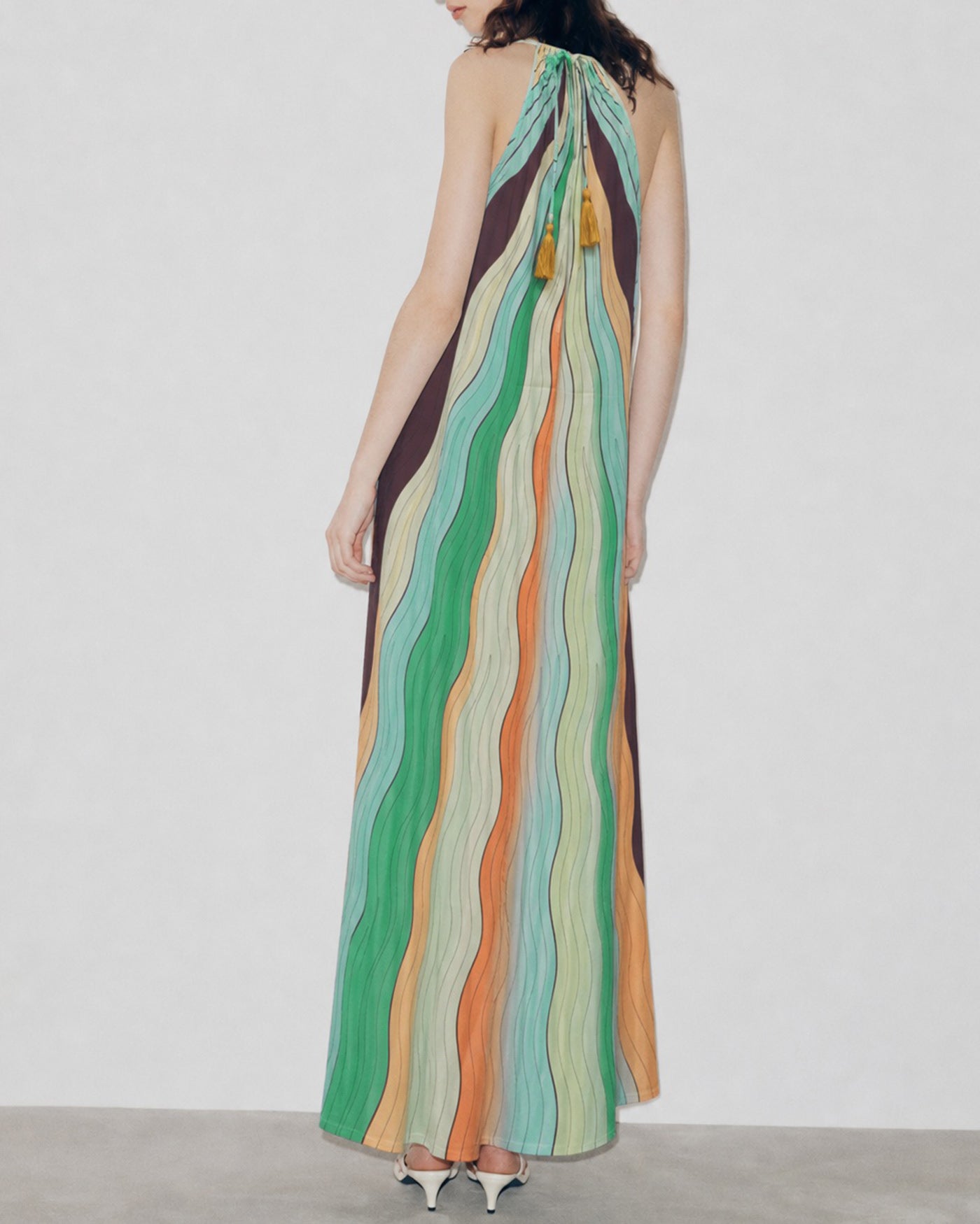 Women's Woven Polyester  Maxi Dress Dresses - RIHOAS