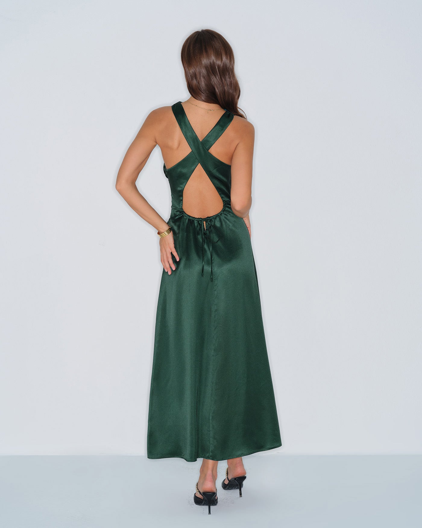 Hotel Kalinga Green Cowl Neck Satin Dress Green Cowl Neck Satin Maxi Dress Hotel Kalinga Green Cowl Neck Satin Dress Green Cowl Neck Satin Maxi Dress