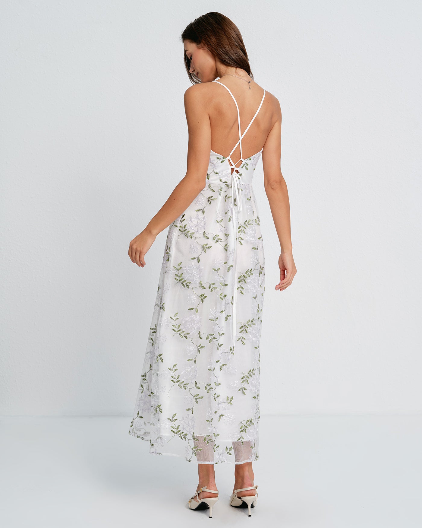 White Floral Slip Maxi Dress & Reviews - White - Dresses | RIHOAS White Floral Slip Maxi Dress & Reviews - White - Dresses | RIHOAS