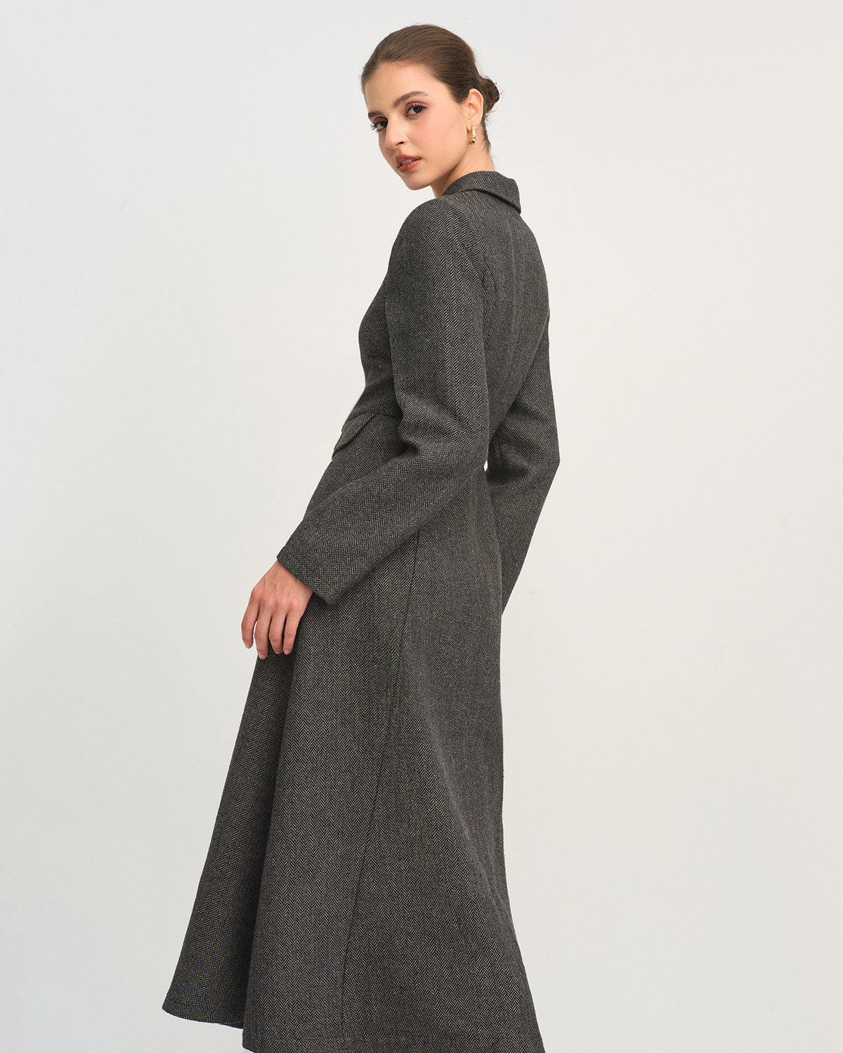 Grey A-Line Button Maxi Dress & Reviews - Grey - Dresses | RIHOAS Grey A-Line Button Maxi Dress & Reviews - Grey - Dresses | RIHOAS
