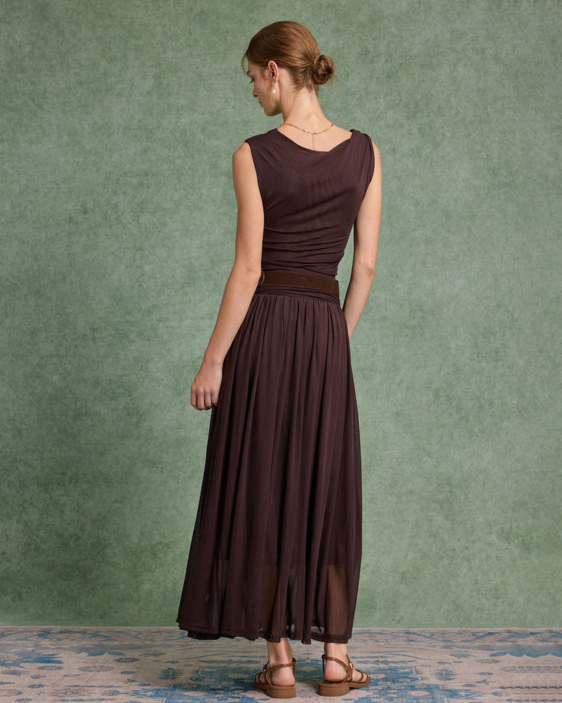Women's Woven Polyester Maxi Dress Dresses - RIHOAS