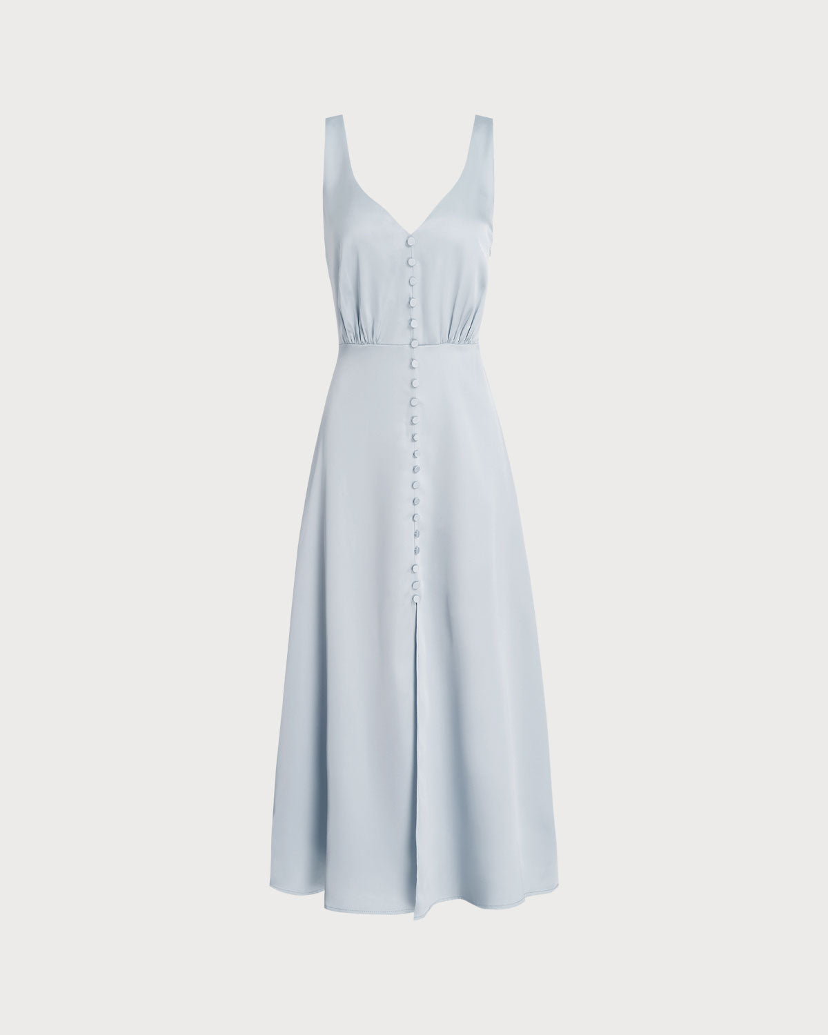 Grey A-Line Sleeveless Maxi Dress & Reviews - Grey - Dresses | RIHOAS