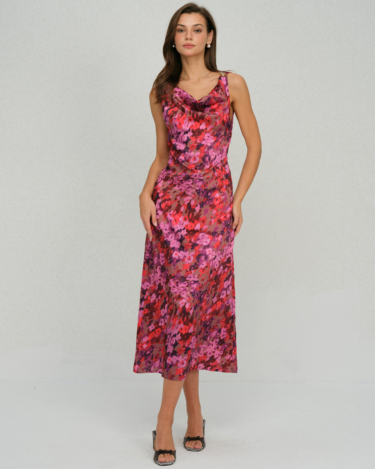 Women's Woven Polyester  Maxi Dress Dresses - RIHOAS