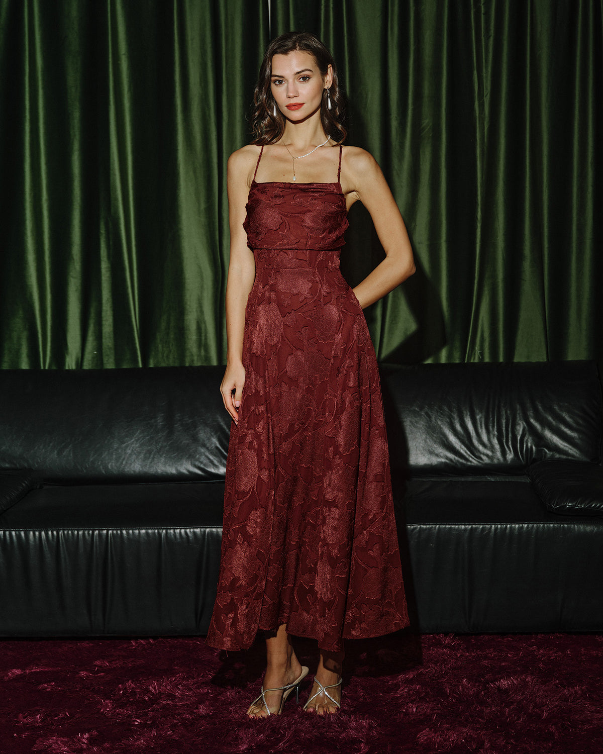 Women's Woven Polyester Maxi Dress Dresses - RIHOAS