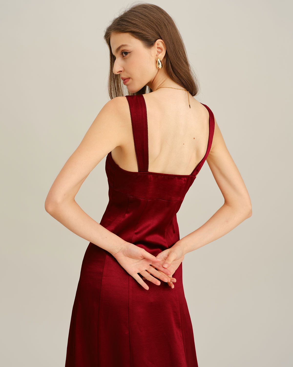 Women's Woven Polyester Maxi Dress Dresses - RIHOAS