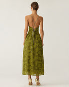 Women's Woven Polyester Maxi Dress - RIHOAS