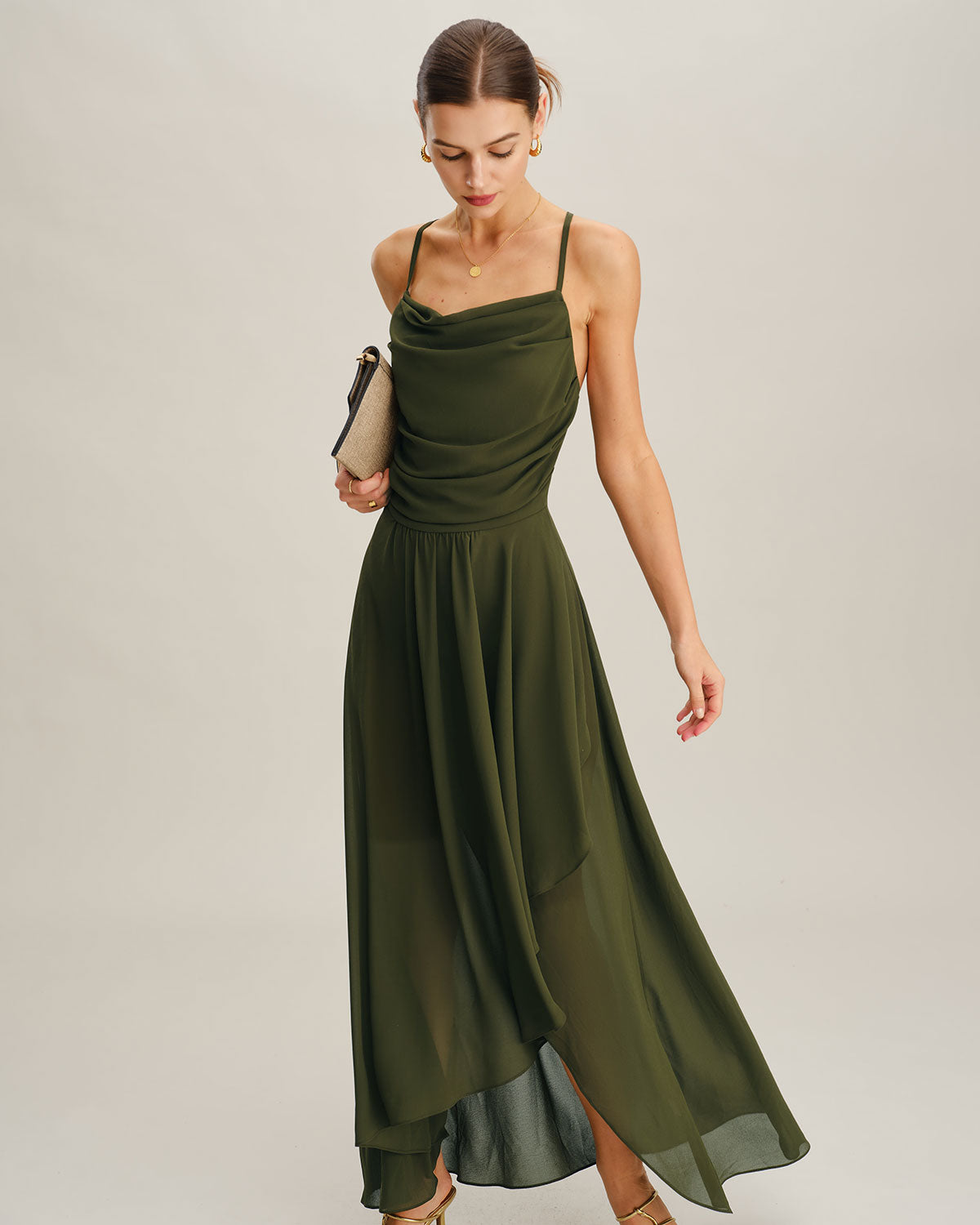 Women's Woven Polyester Maxi Dress Dresses - RIHOAS