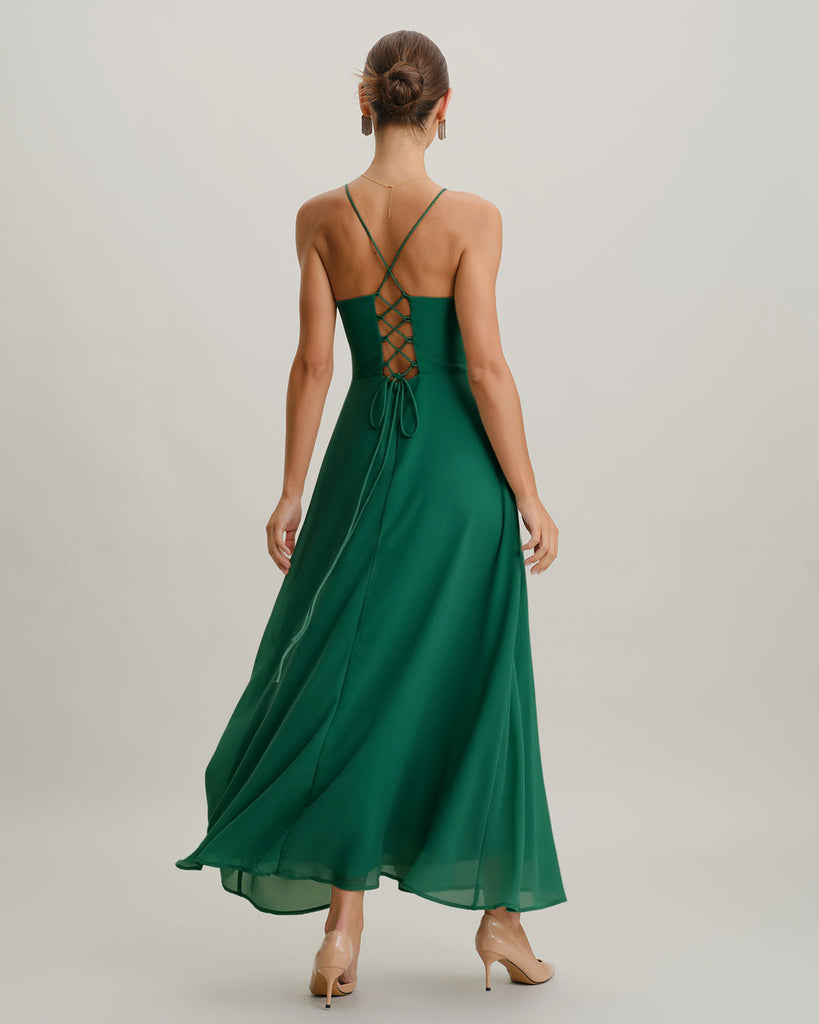 Women's Woven Polyester Maxi Dress Dresses - RIHOAS