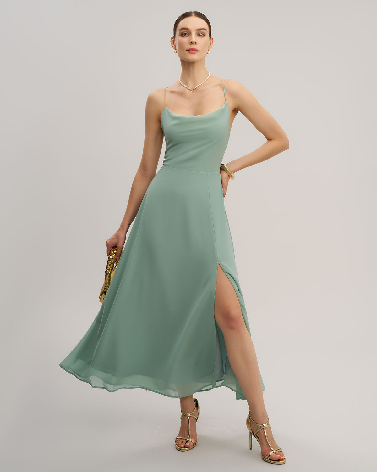 Women's Woven Polyester Maxi Dress Dresses - RIHOAS
