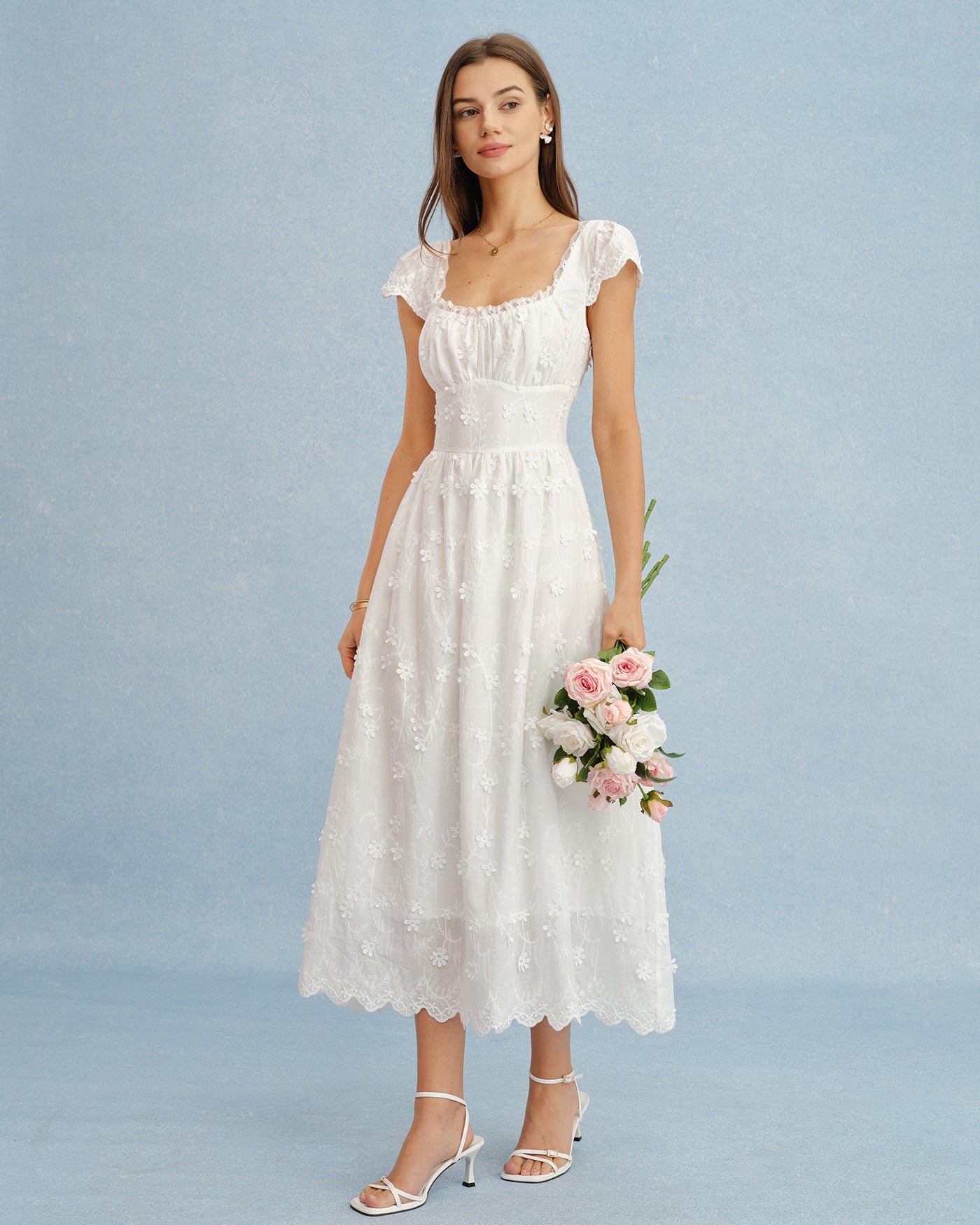 Women's Woven Polyester  Maxi Dress Dresses - RIHOAS