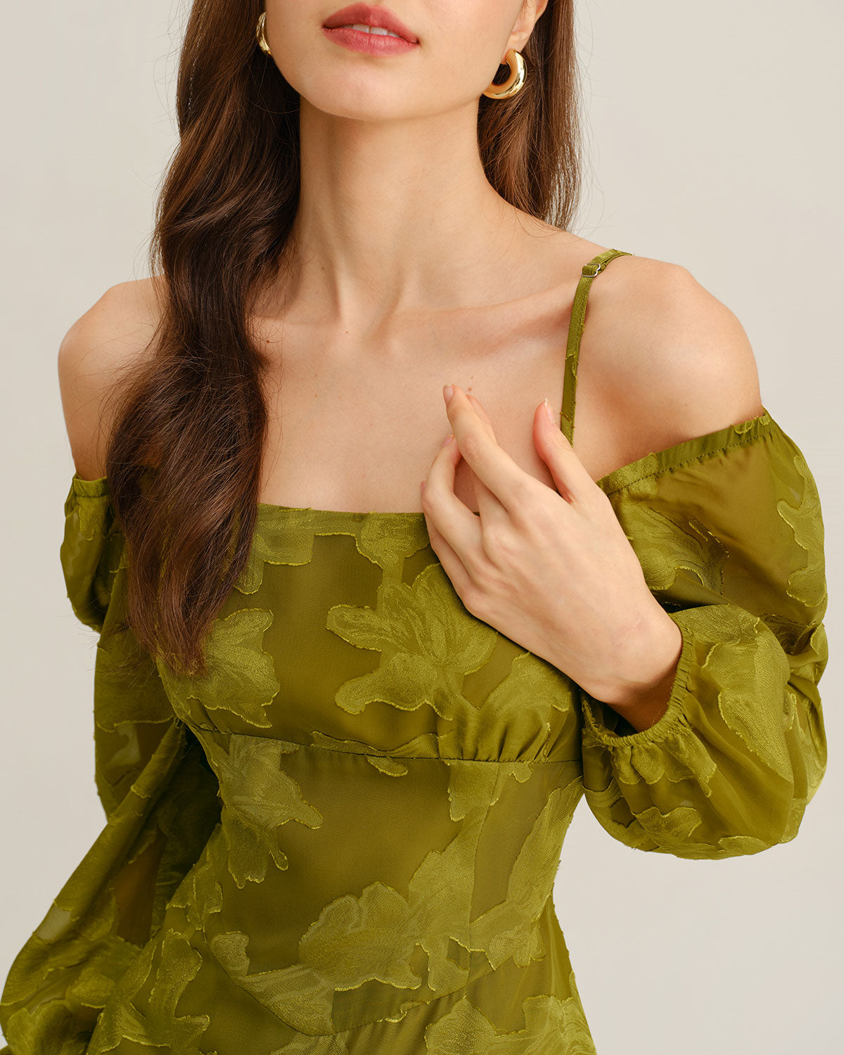 Green Floral Square Neck A-Line Maxi Dress & Reviews - Green - Dresses | RIHOAS Green Floral Square Neck A-Line Maxi Dress & Reviews - Green - Dresses | RIHOAS