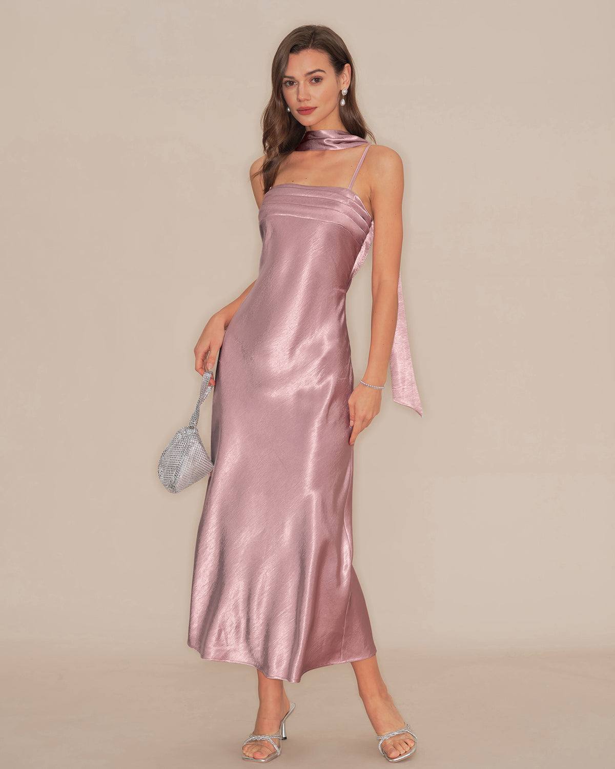 maxi pink silk dress Pink Slip Mermaid Satin Maxi Dress & Reviews - Pink - Dresses