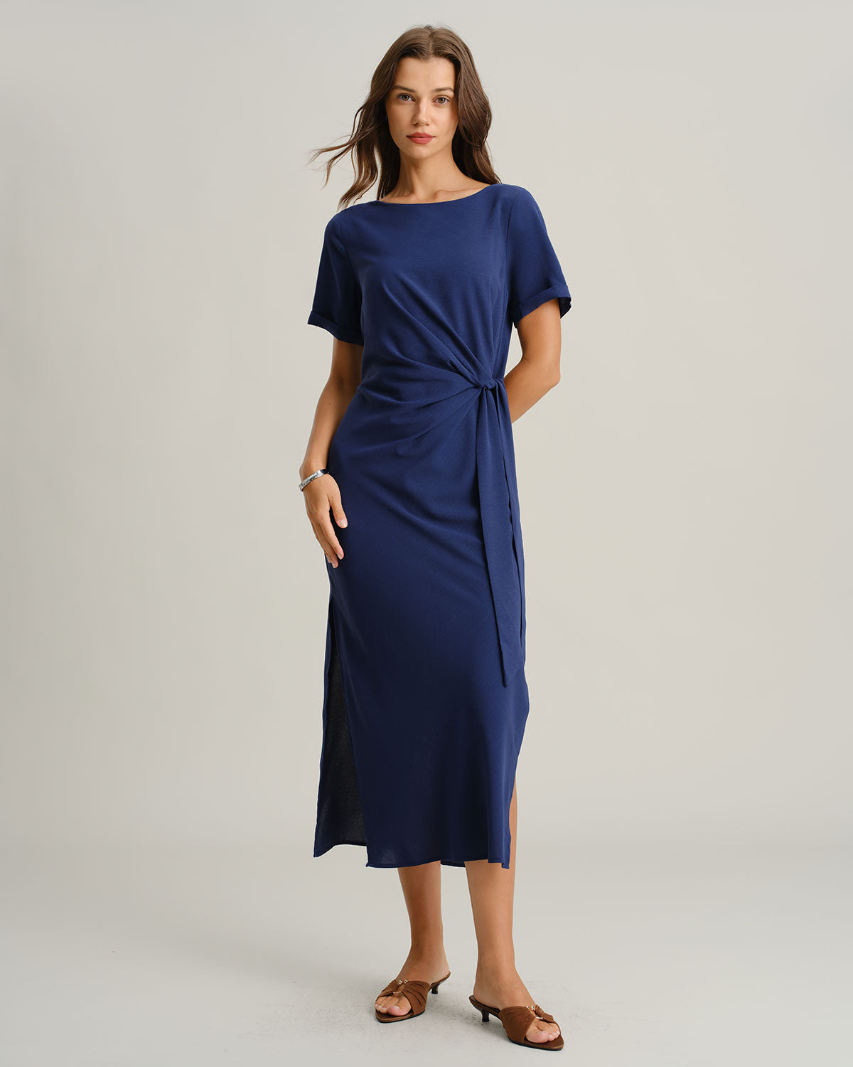 Women's Woven Polyester Maxi Dress Dresses - RIHOAS