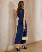 Women's Woven Polyester Maxi Dress Dresses - RIHOAS