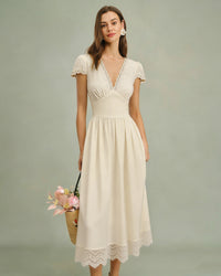 Women's Woven Polyester  Maxi Dress Dresses - RIHOAS