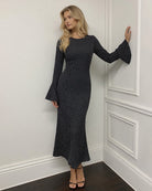 Women's Woven Polyester Maxi Dress - RIHOAS - 02