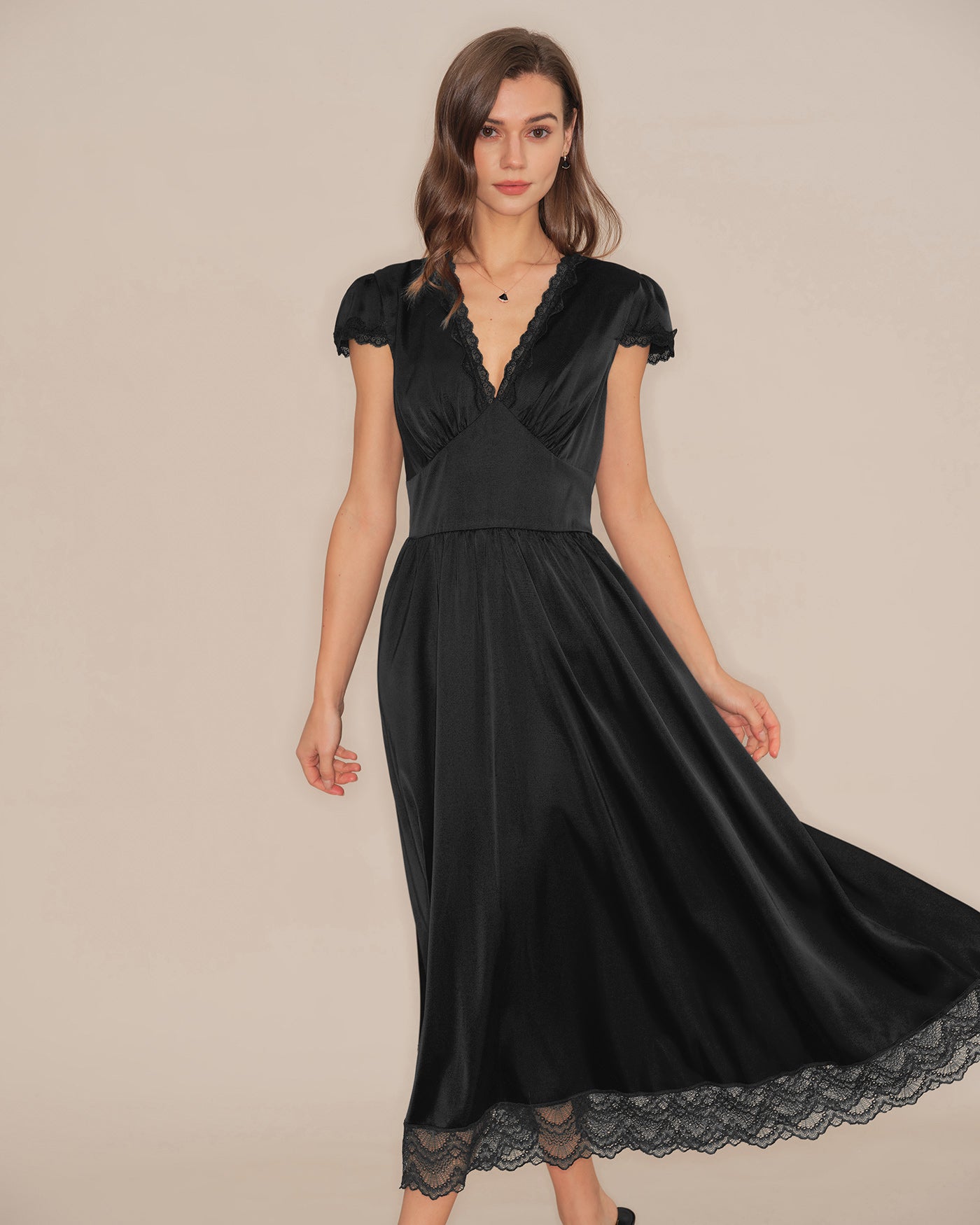 Women's Woven Polyester  Maxi Dress Dresses - RIHOAS