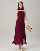 Women's Woven Polyester Maxi Dress Dresses - RIHOAS