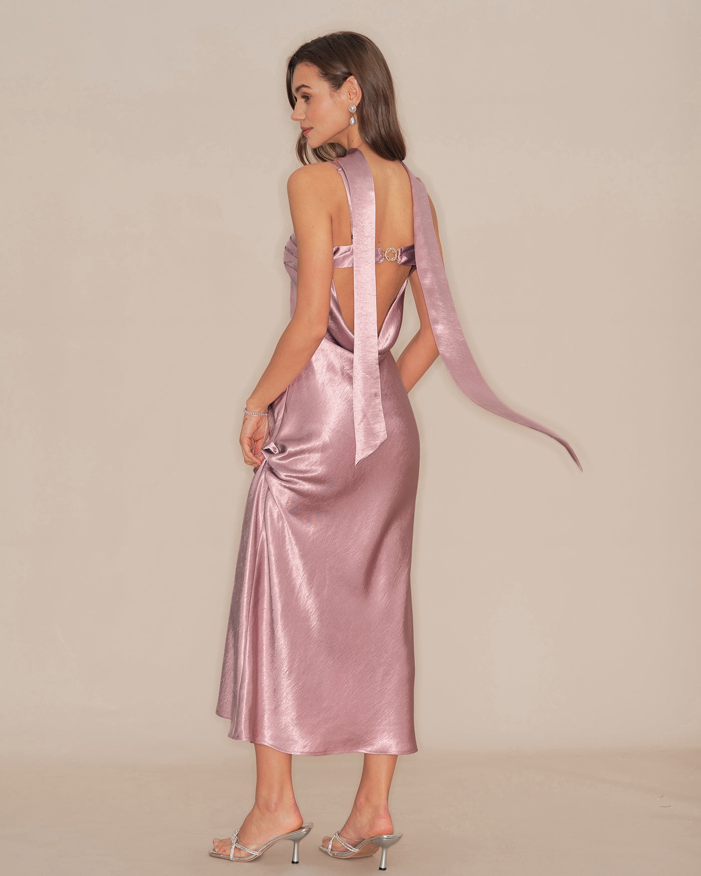 Pink Slip Mermaid Satin Maxi Dress & Reviews - Pink - Dresses