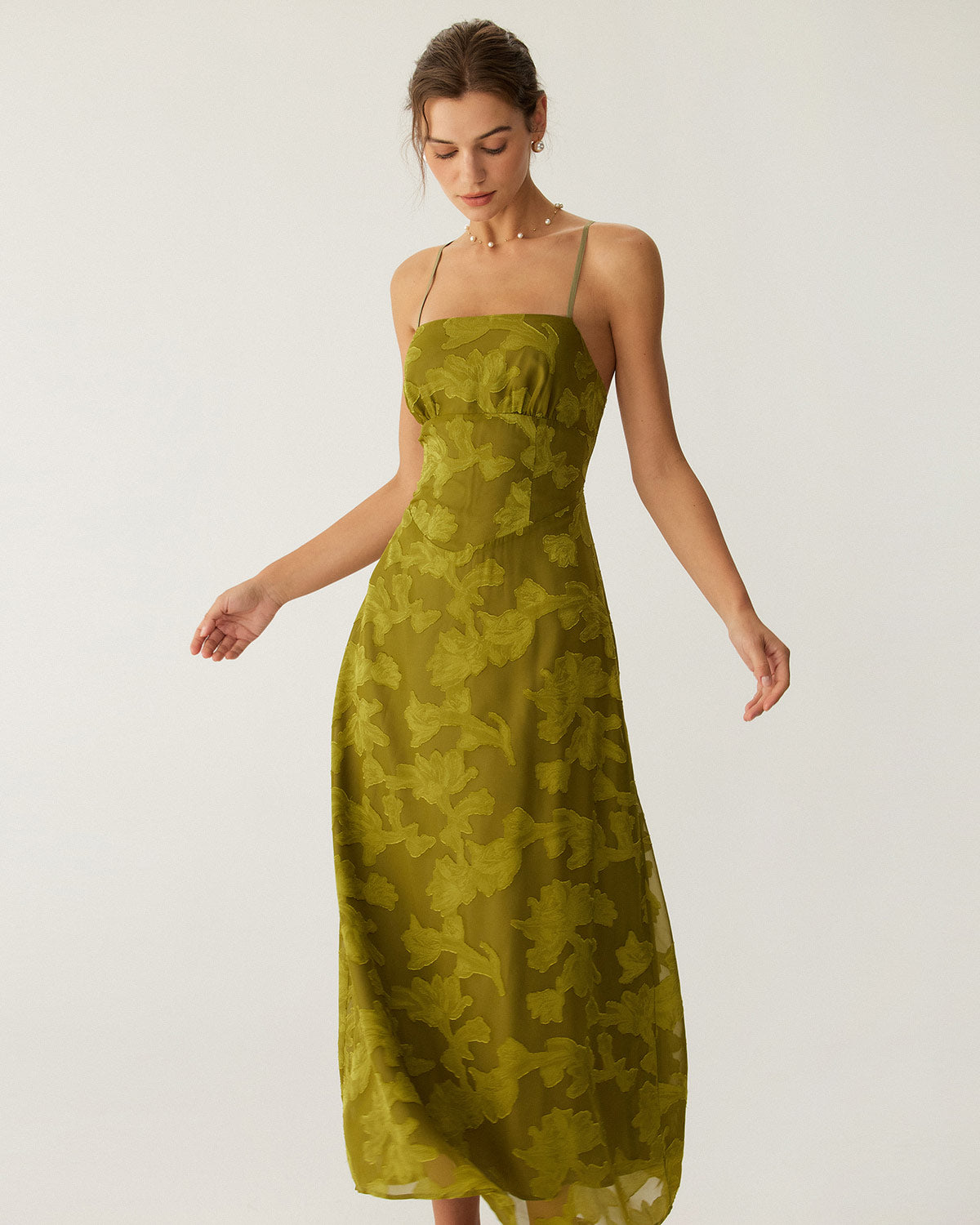 Floral Ruched Backless Slip Maxi Dress