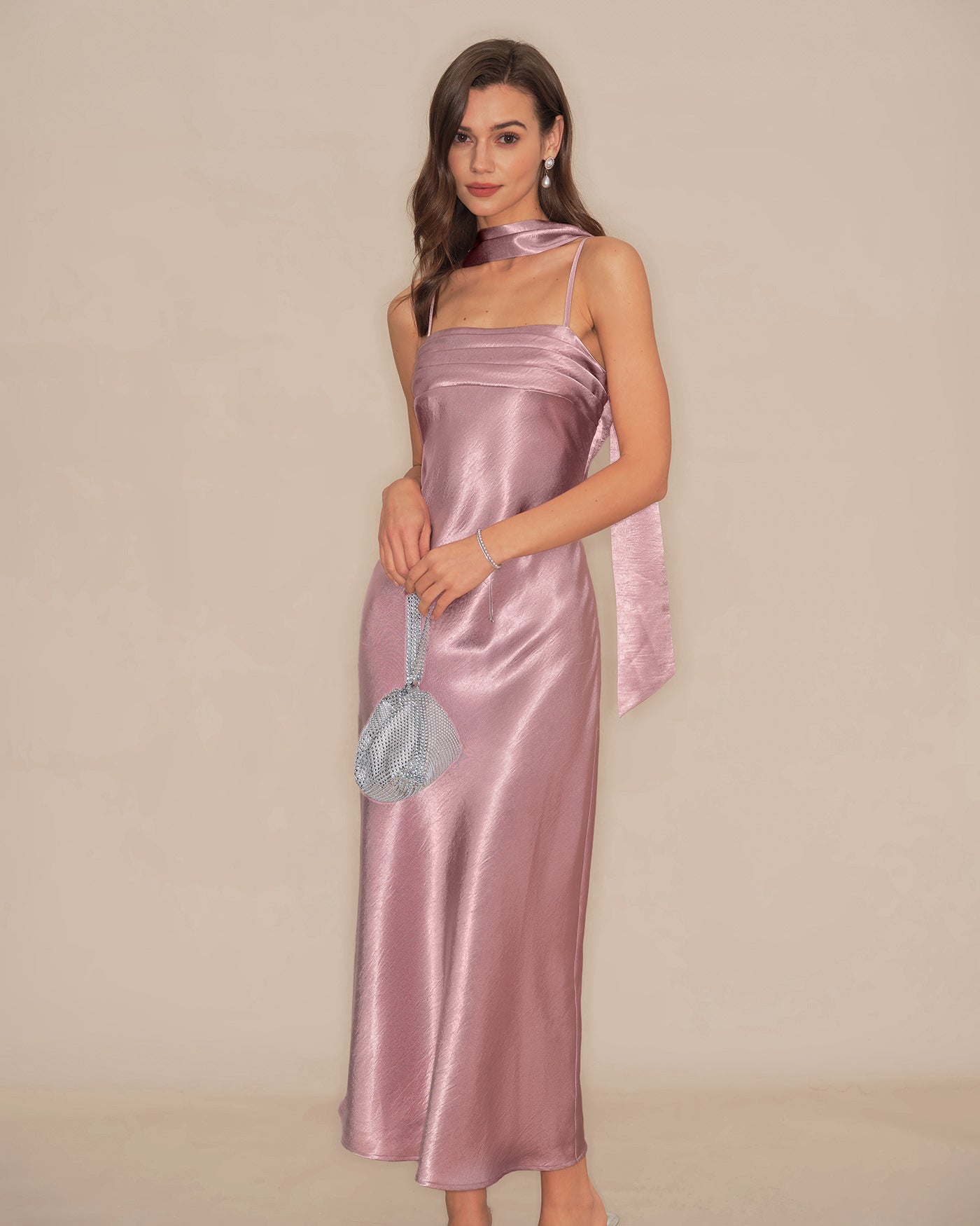 Pink Slip Mermaid Satin Maxi Dress & Reviews - Pink - Dresses | RIHOAS Pink Slip Mermaid Satin Maxi Dress & Reviews - Pink - Dresses | RIHOAS