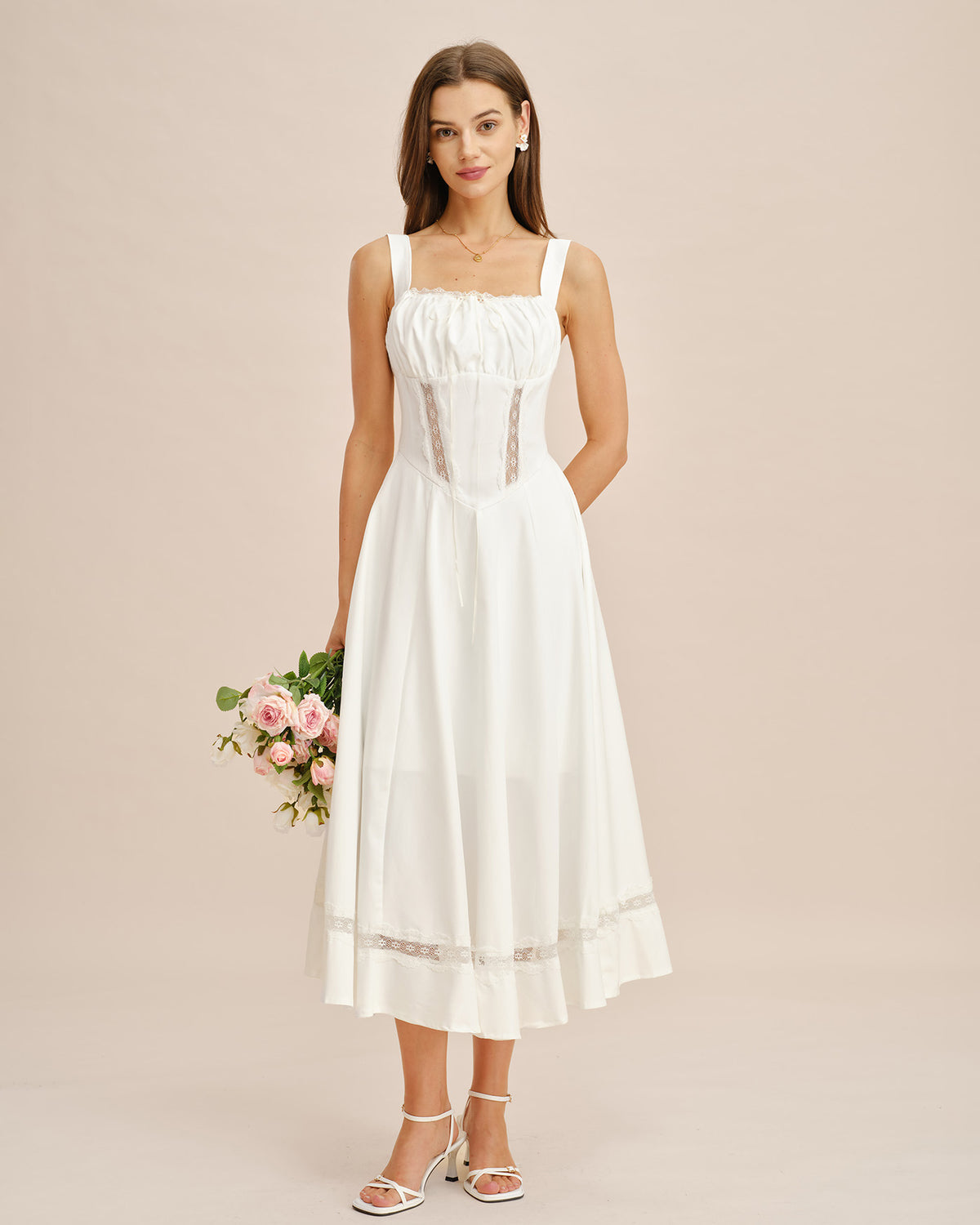 White Maxi Dresses for Women | Long White Dresses | RIHOAS