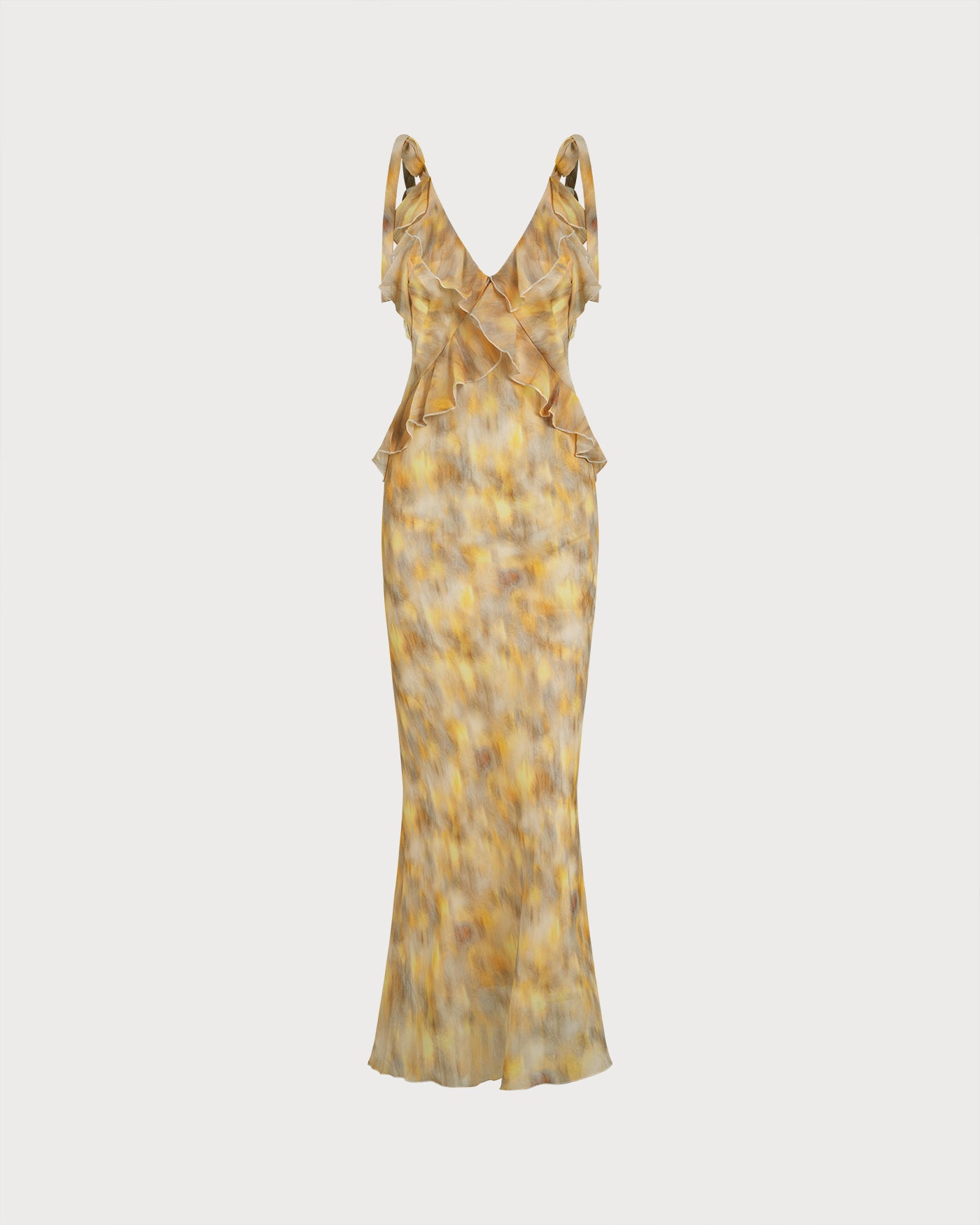 Rihoas Ruffle Slip Maxi Dress for women, Yellow / US|6 Rihoas Ruffle Slip Maxi Dress for women, Yellow / US|6
