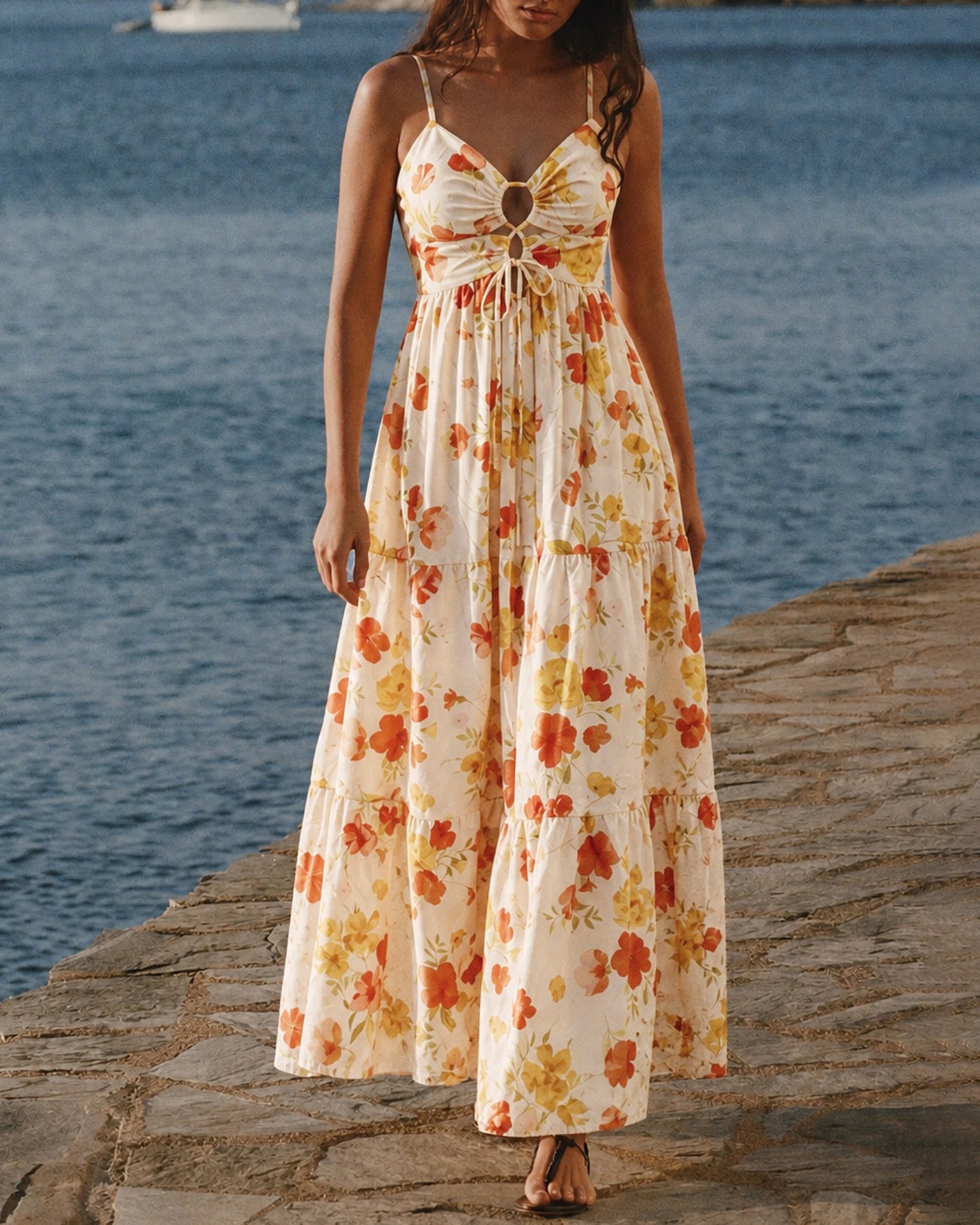 Yellow Floral Shirred Slip Maxi Dress & Reviews - Yellow - Dresses Yellow Floral Shirred Slip Maxi Dress & Reviews - Yellow - Dresses