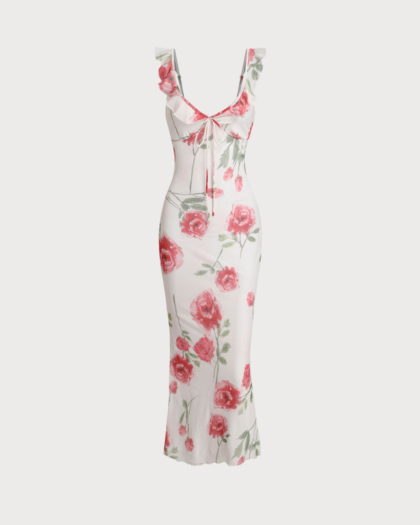 Women's Woven Polyester Maxi Dresses Beige Dresses - RIHOAS