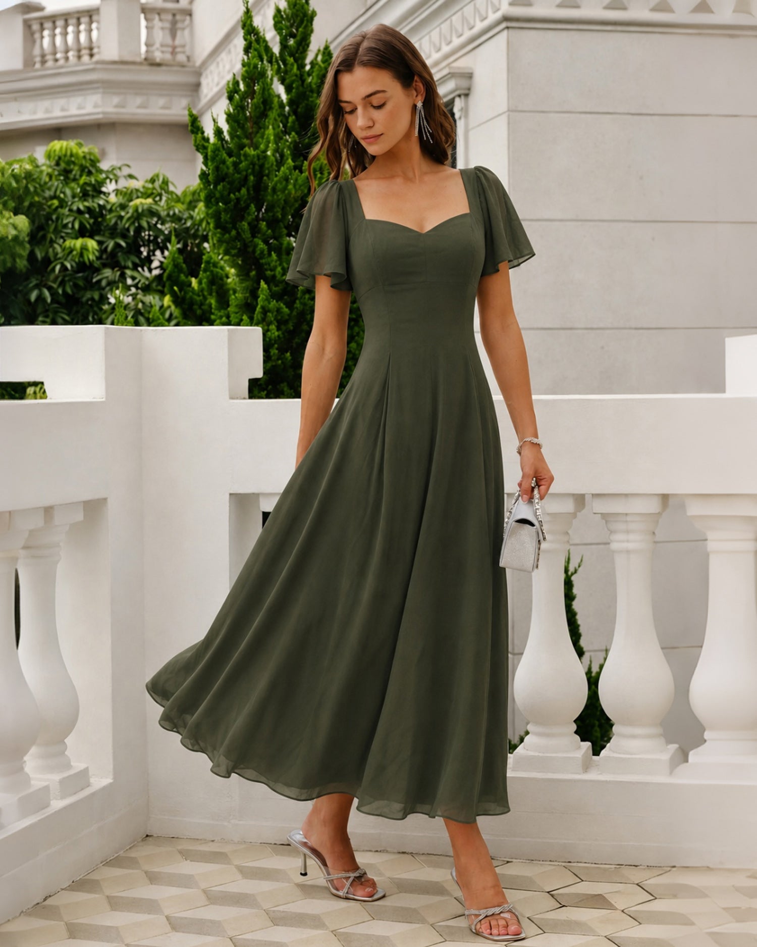 Women's Woven Polyester Maxi Dresses Dresses - RIHOAS