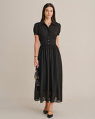 Women's Woven Polyester Maxi Dresses - RIHOAS - 02