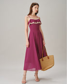 Women's Woven Polyester Maxi Dresses Dresses - RIHOAS