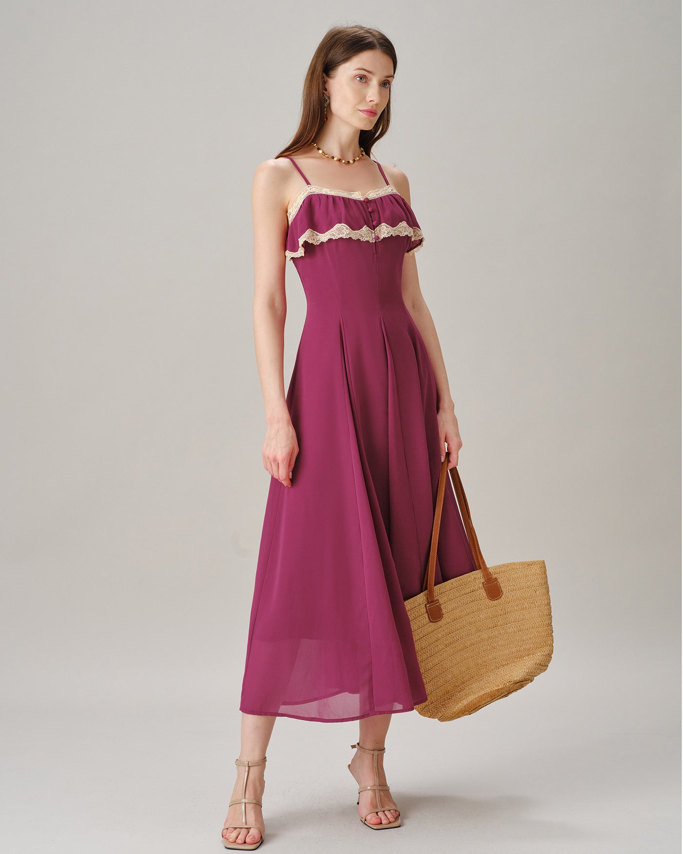 Women's Woven Polyester Maxi Dresses Dresses - RIHOAS