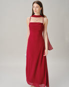 Women's Woven Polyester Maxi Dresses Dresses - RIHOAS