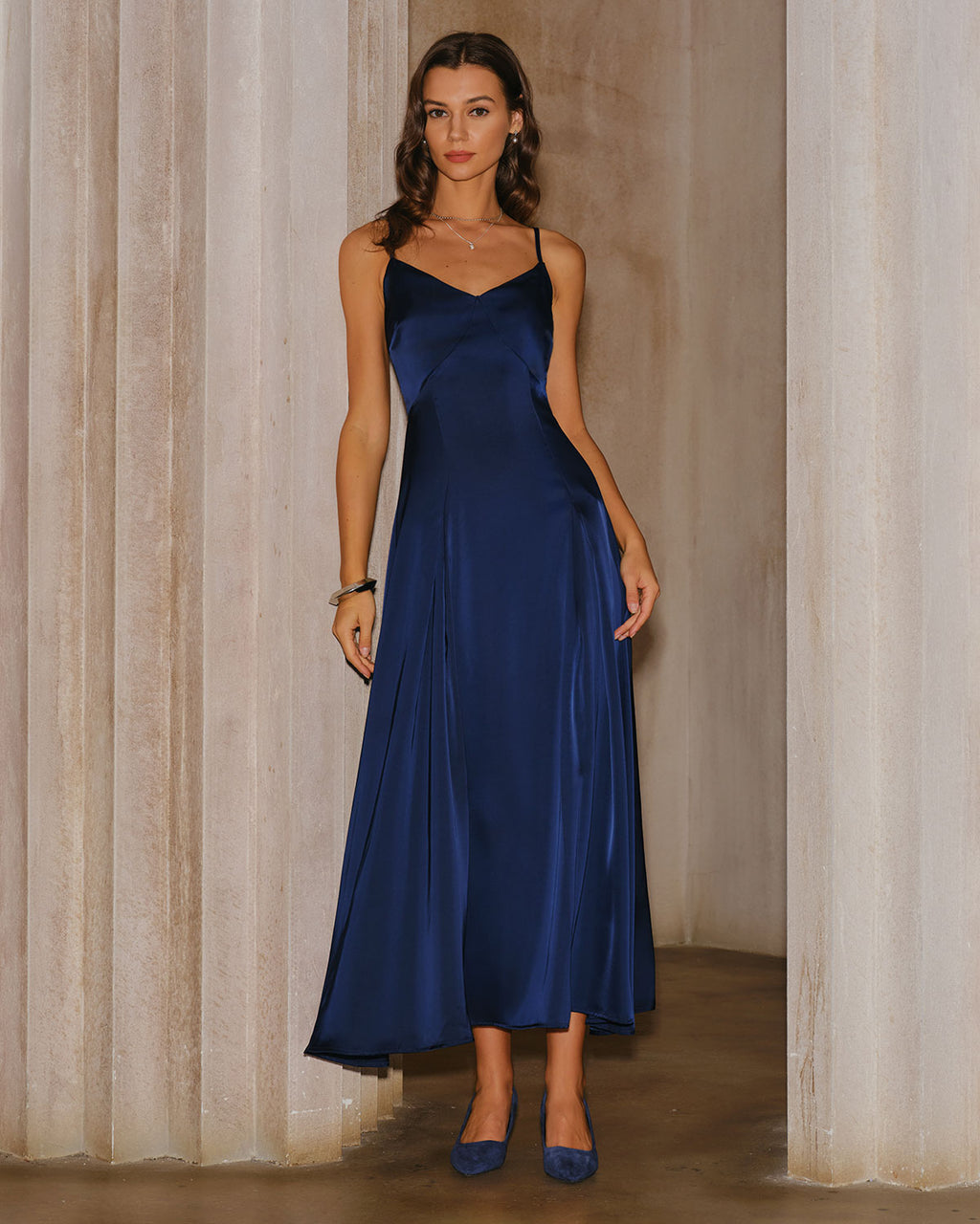 Women's Woven Polyester Maxi Dresses Dresses - RIHOAS