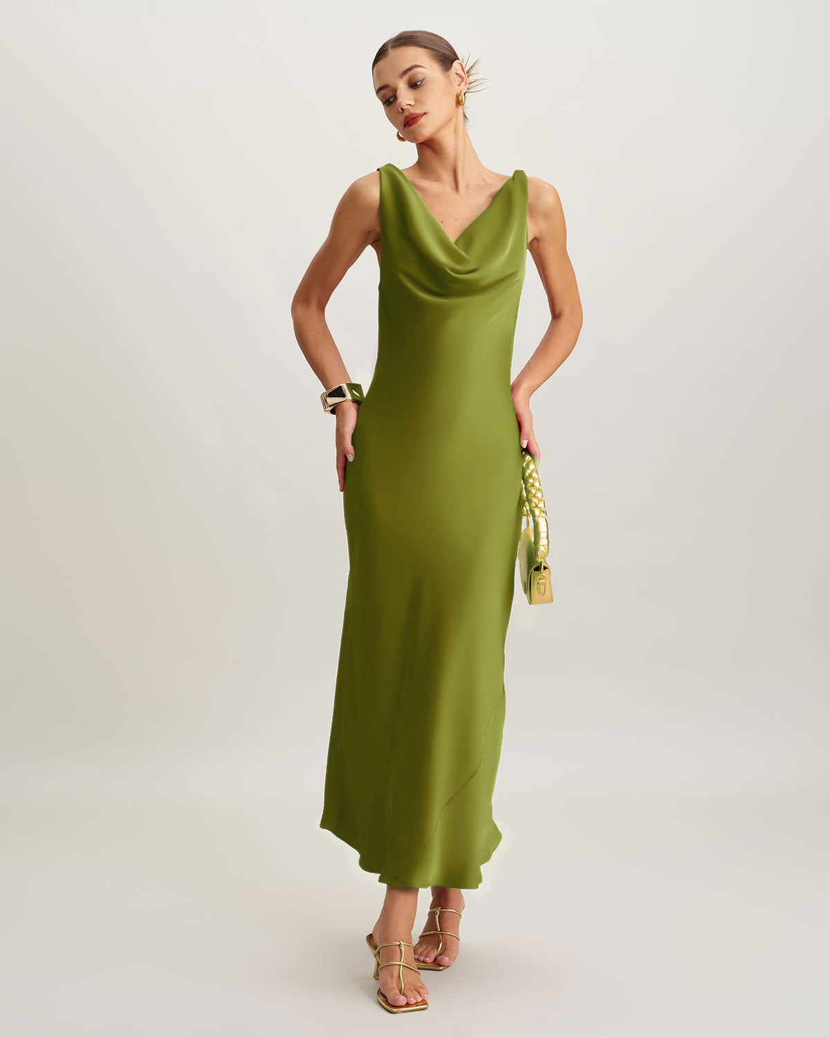 Women's Woven Polyester Maxi Dresses Dresses - RIHOAS