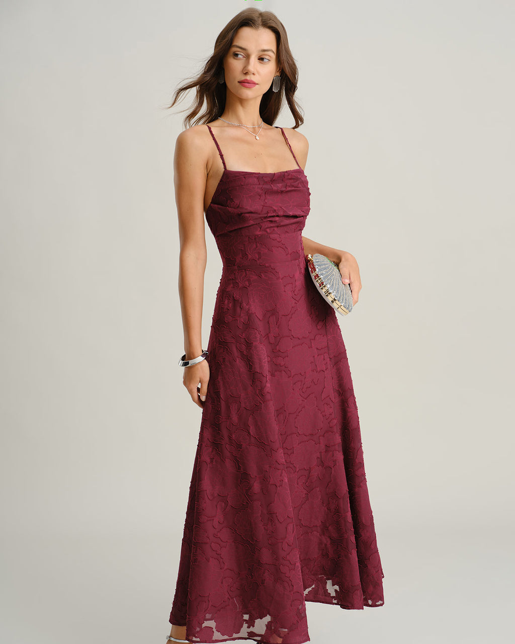 Women's Woven Polyester Maxi Dresses Dresses - RIHOAS