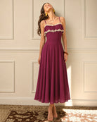 Women's Woven Polyester Maxi Dresses Dresses - RIHOAS