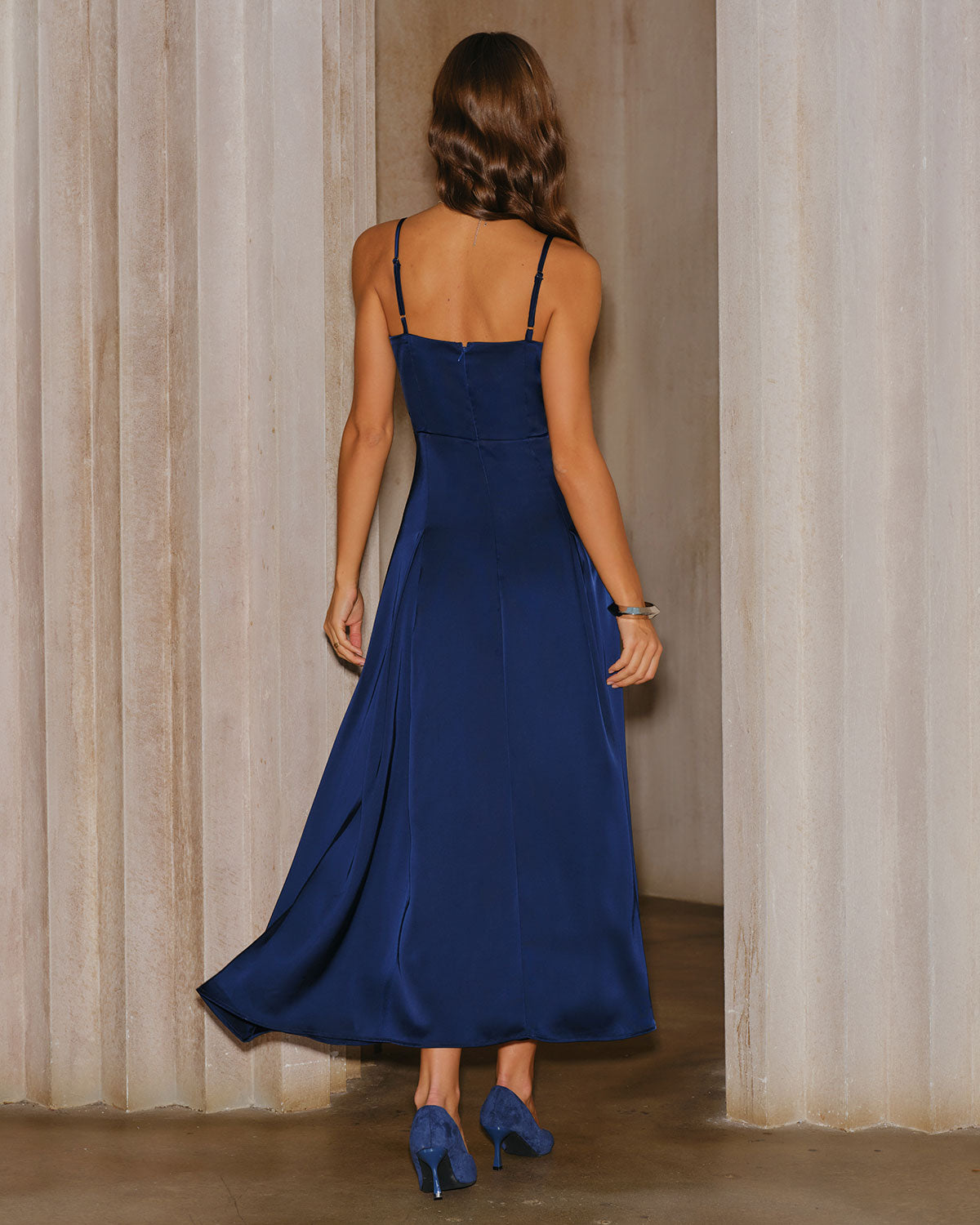 Navy A-Line Slip Maxi Dress & Reviews - Navy - Dresses