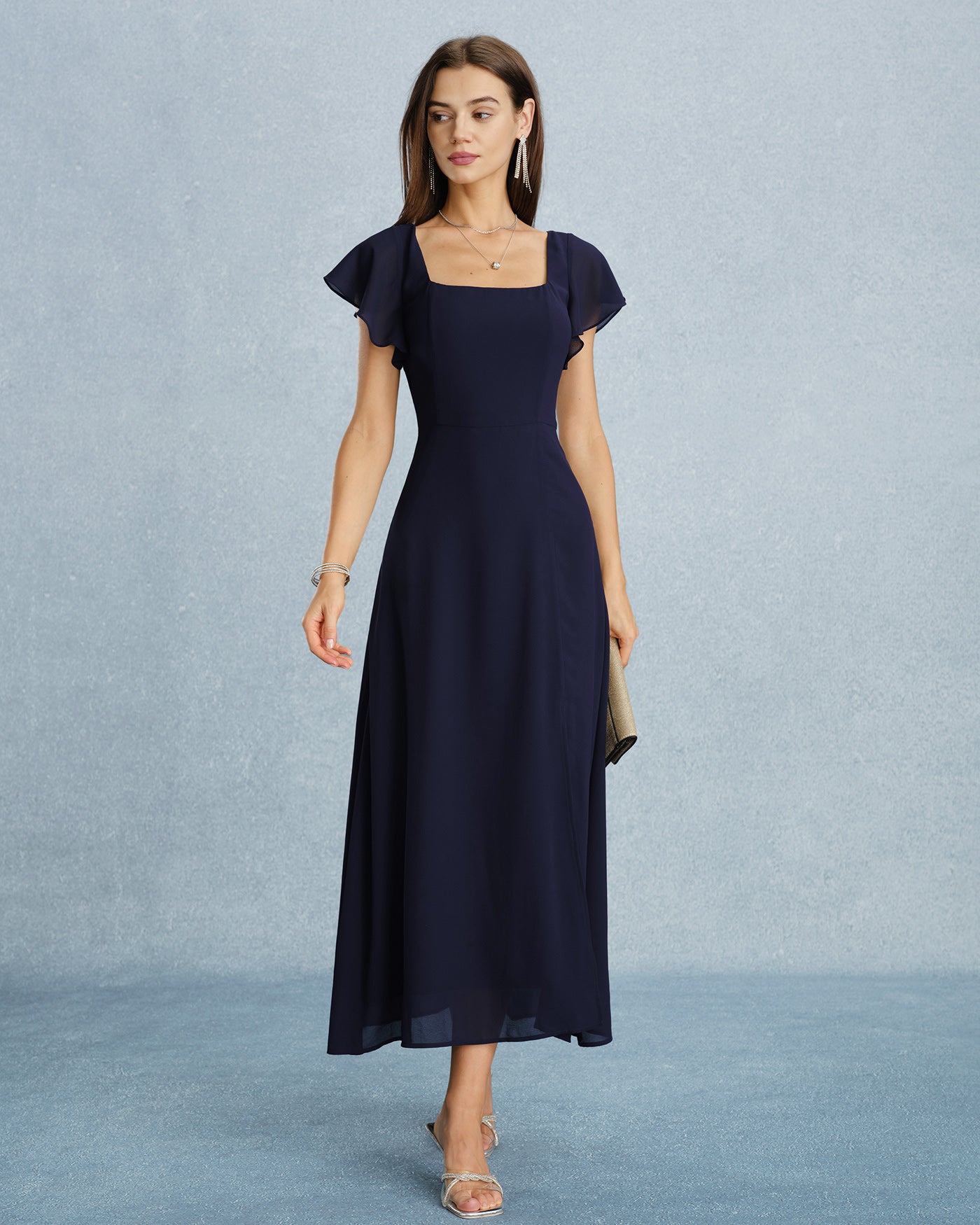 Women's Woven Polyester Maxi Dresses Dresses - RIHOAS