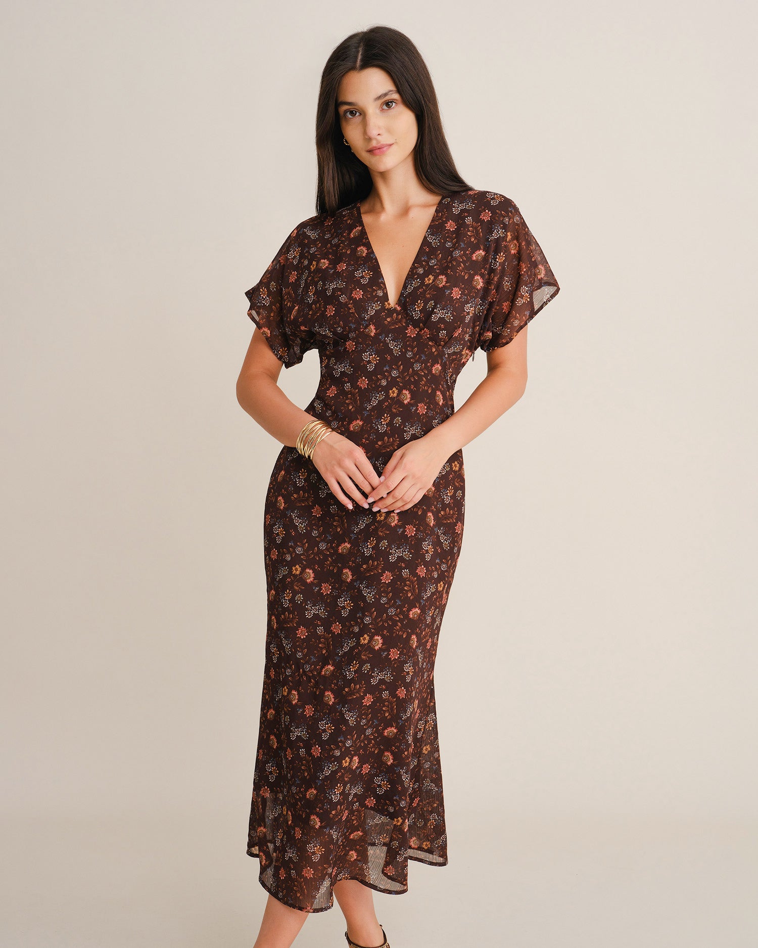 Women's Woven Polyester Maxi Dresses - RIHOAS