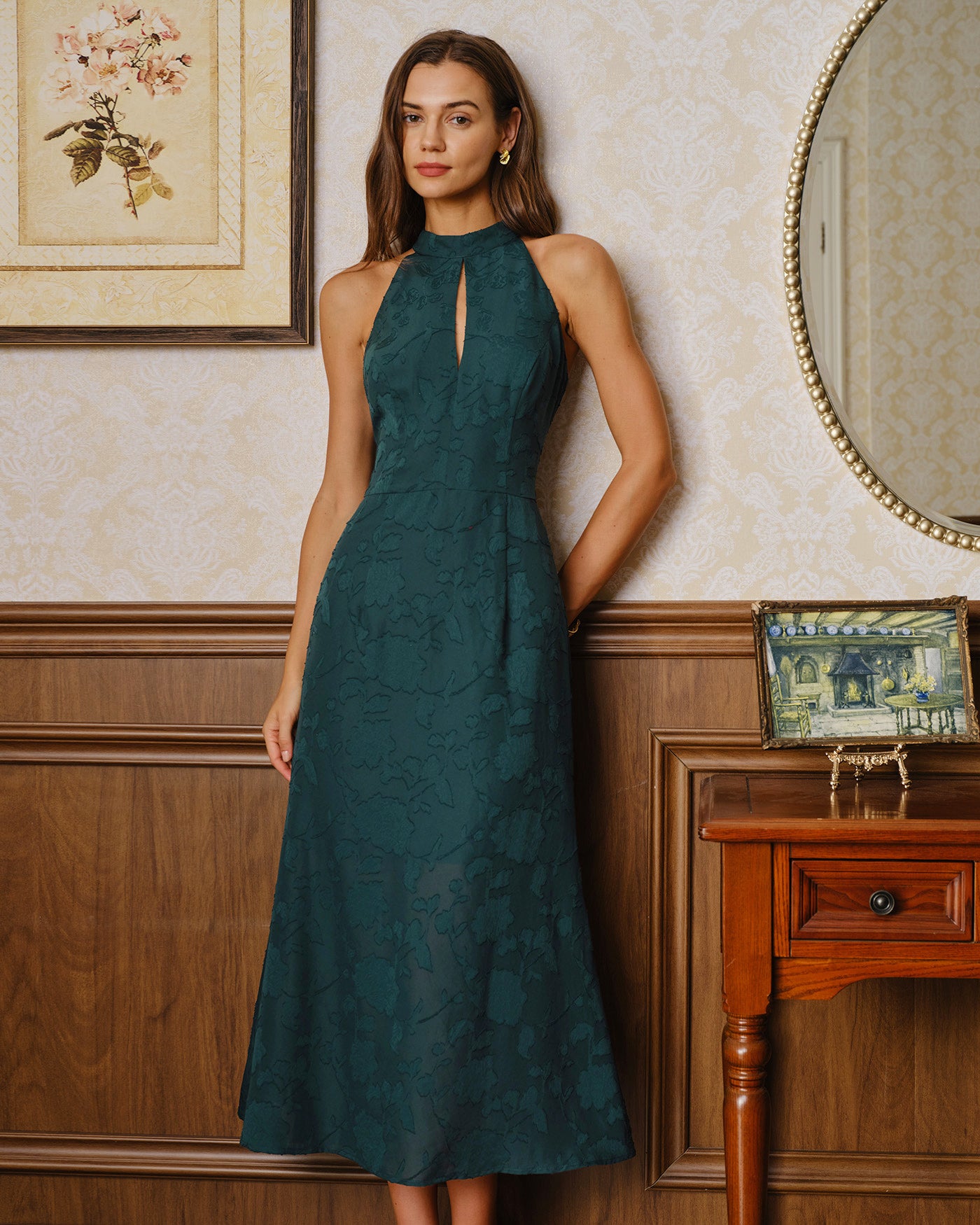 Women's Woven Polyester Maxi Dresses Dresses - RIHOAS