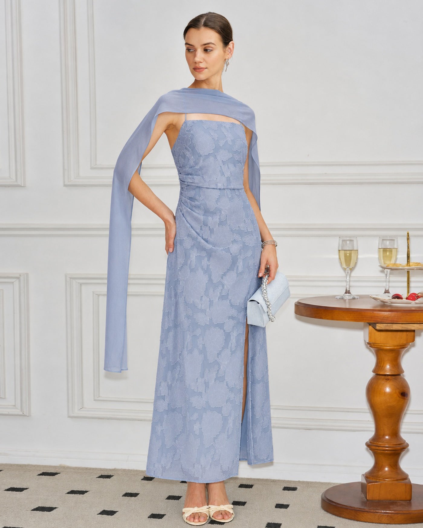Women's Woven Polyester Maxi Dresses Dresses - RIHOAS